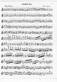 Paganini - Violin Concerto N4 - Instrument part - first page