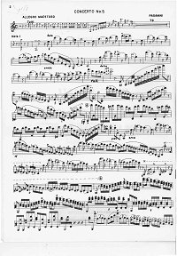 Paganini - Violin Concerto N5 a-moll - Instrument part - first page