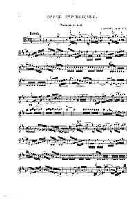 Arensky - Dance Capriccioso for cello and piano - Instrument part - first page