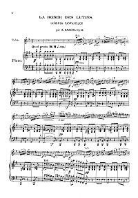 Bazzini - Fantastic scherzo op. 25 for violin - Piano part - first page