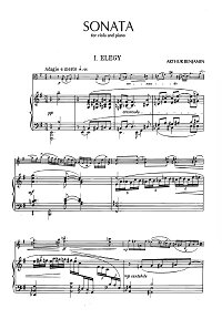 Benjamin - Viola sonata - Piano part - first page