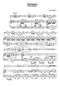 Boccherini - Rondo for cello and piano in C major- Piano part - first page