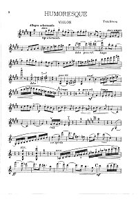 Bowen - Humoresque for violin - Instrument part - First page
