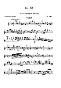 Bowen - Suite for violin and piano - Instrument part - First page