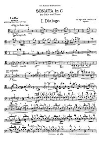 Britten - Cello sonata op.65 - Instrument part - first page