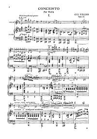 Burle - Violin concerto - Piano part - First page