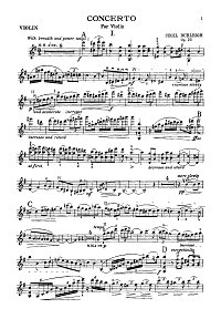 Burle - Violin concerto - Instrument part - First page