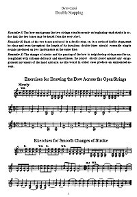 Bytovetzky - Double stopping exercises for violin - Instrument part - first page