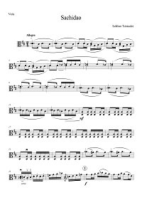 Tsintsadze - Sachidao for viola - Viola part - first page