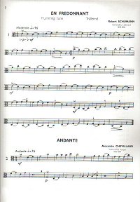 Classical pieces for viola - Compilation Book - Instrument part - first page