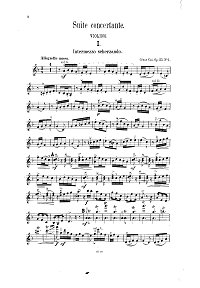 Cui - Suite concertante for violin op.25 - Instrument part - first page