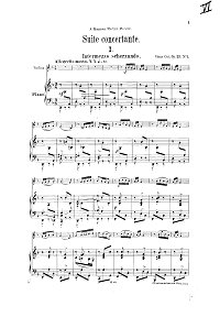 Cui - Suite concertante for violin op.25 - Piano part - first page