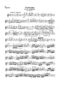 Dancla - Variations on Donizetti theme for violin- Instrument part - First page