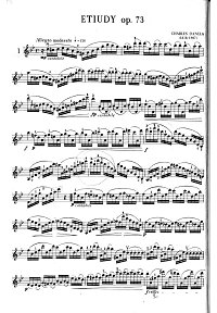 Dancla - Exercices for violin op.73 - Instrument part - First page
