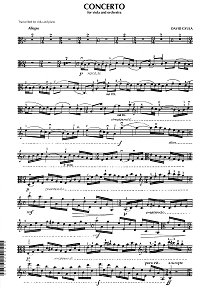 David Gyula - Viola concerto - Viola part - first page