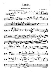 Dvorak - Rondo for cello op.94 - Instrument part - first page