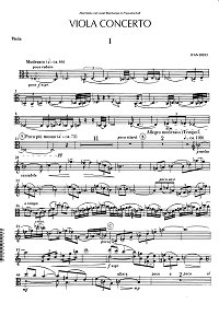 Erod - Viola concerto - Viola part - first page
