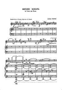 Eshpai - Violin sonata N2 - Piano part - first page