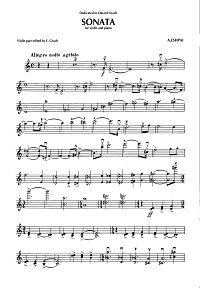 Eshpai - Violin sonata N1 - Instrument part - first page