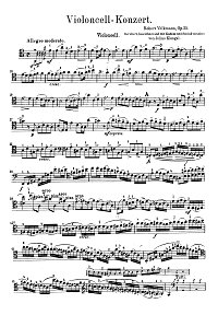 Volkmann - Cello concerto op.33 - Instrument part - first page