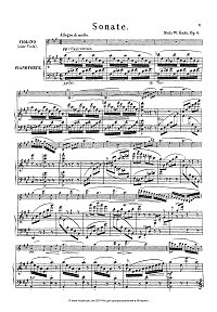 Gade - sonata for violin and piano op.6 - Piano part - First page