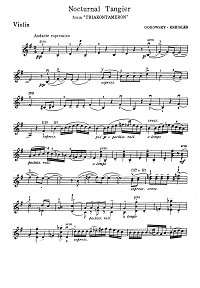 Godowsky - Triakontameron for violin and piano - Instrument part - first page