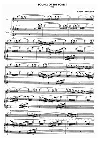 Gubaidulina - Sounds of the forest for flute and piano - Piano part - first page