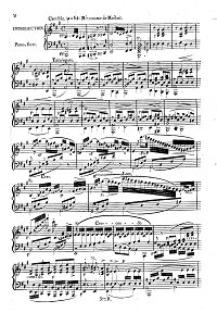 Hummel - Adagio, Variations and Rondo on Russian themes for cello op.78 - Piano part - first page