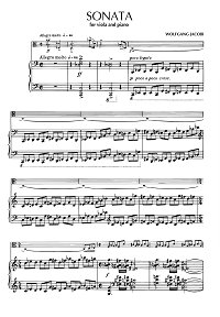 Jacobi Wolfgang - Viola sonata - Piano part - first page