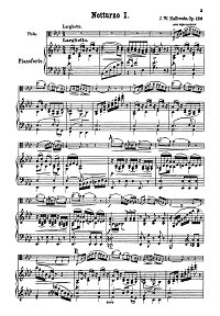 Kalliwoda - 6 nocturnes for viola op.186 - Piano part - first page