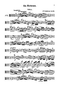 Kalliwoda - 6 nocturnes for viola op.186 - Instrument part - first page