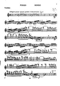 Kabalevsky - Rondo for violin op.69 - Instrument part - first page