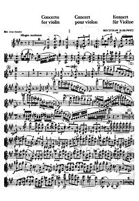 Karlovich - Violin concerto - Instrument part - First page