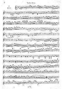 Kreutzer - Three concert duets for two violins - Instrument part - First page