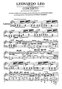 Leo - Cello Concerto D-dur - Piano part - first page