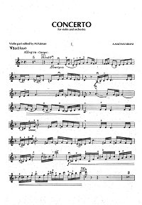 Machavariani - Violin Concerto - Instrument part - first page