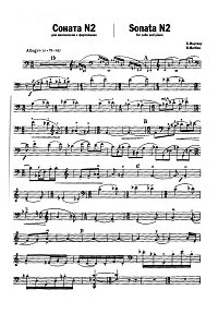 Martinu - Cello Sonata N2 (1941) - Instrument part - first page