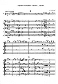 Martinu - Rhapsody-concerto for viola and orchestra - Piano part - first page