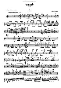 Milhaud - Violin concerto N1 - Violin part - first page