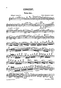 Moszkowski - Violin concerto op.30 - Violin part - first page