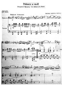Oginski - Polonaise (Polonez) for cello and piano - Piano part - first page