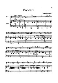 Rieding - Violin concerto op.36 - Piano part - First page
