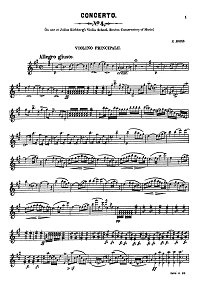Rode - Violin Concerto N4 for violin - Instrument part - First page