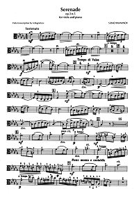Rachmaninov - Serenade for viola and piano - Instrument part - first page