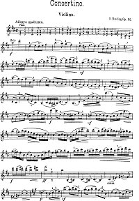 Rieding - Concertino in D for violin op.25 - Instrument part - first page