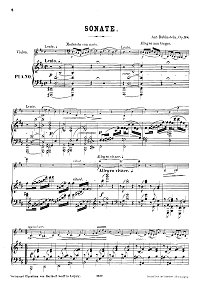 Rubinstehn - Violin sonata N.3 Op.98 - Piano part - first page