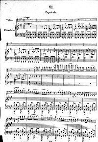 Sarasate - Zapateado Spanish dance - for violin and piano - Piano part - First page