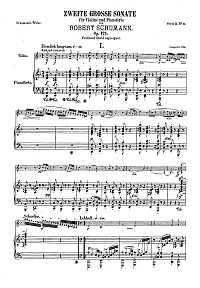 Schumann - Violin sonata N2 (Cello transcription) op.121 - Piano part - first page