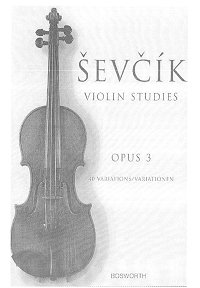 Sevcik - 40 variations for violin op.3 - Instrument part - First page