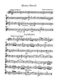 Shostakovich - Album leaves for violin - Instrument part - First page